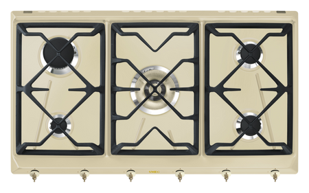 Płyta gazowa, 90 cm, Coloniale SRV896POGH - Smeg