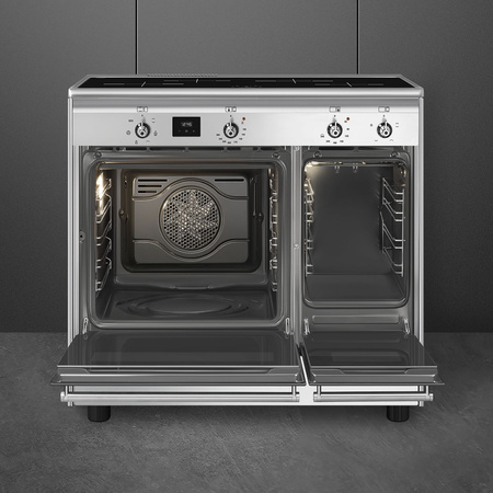 Kuchnia wolnostojąca srebran SMEG Classica CX92IM