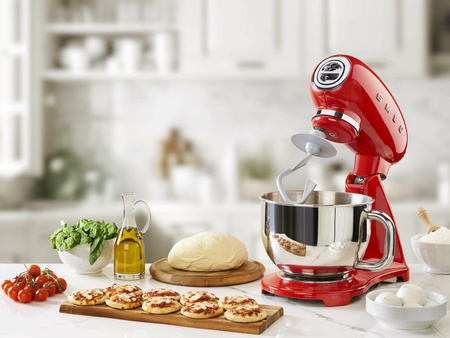 Mikser, jednolity kolor, czerwony SMF03RDEU - Smeg