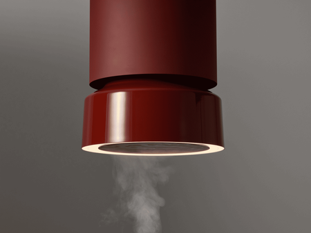 Okap kuchenny przyścienny CIARKO Design Fluo Burgundy Satin/Gloss CDP3805BUSG