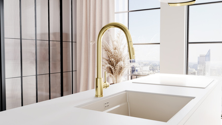 Bateria kuchenna GLOBALO LORETIO LIGHT GOLD MAT 1.1