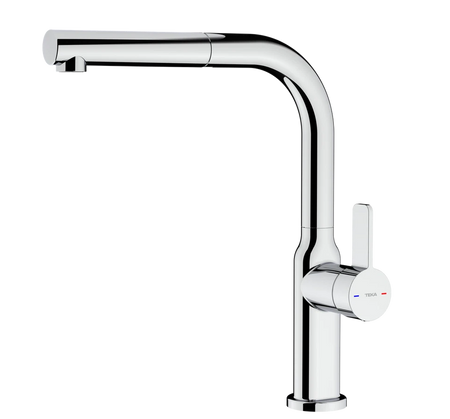 Bateria z wyciąganą wylewką TEKA Oval 938 chrom - 116020017