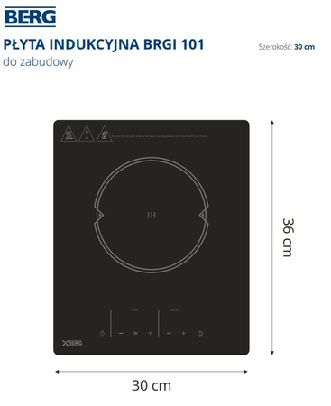 Płyta indukcyjna XBERG BRGI101 30cm