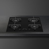 Płyta gazowa, 60 cm, Selezione, czarny PV264B - Smeg