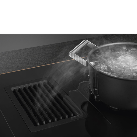 Płyta indukcyjna ze zintegrowanym okapem SMEG Dolce Stil Novo 80cm - HOBD682R1