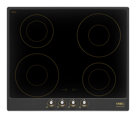 Płyta indukcyjna, 60 cm, Cortina, antra. SI764AOM - Smeg