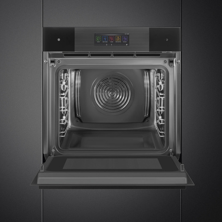 Piekarnik elektryczny z funkcją mikrofali i pary SO6106WAPB3 - Smeg