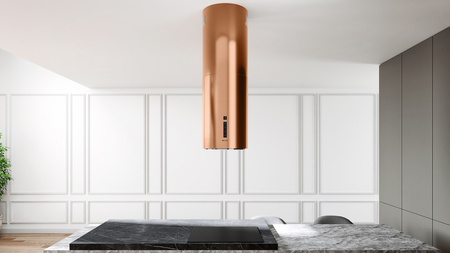 Okap kuchenny wyspowy GLOBALO HEWENO ISOLA 39.2 COPPER MAT