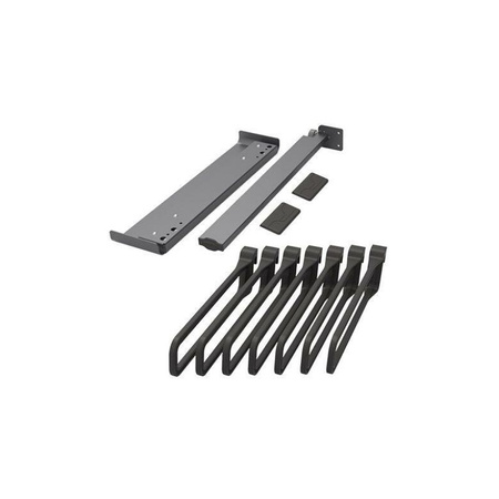 Wysuwany wieszak na spodnie do szafy czarny CONERO Basic