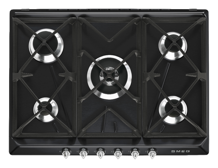 Płyta gazowa, 70 cm, Victoria, czarny SR975NGH - Smeg