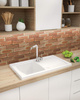Zlewozmywak ceramiczny 1.5-komorowy z ociekaczem ZCL_651N - Deante