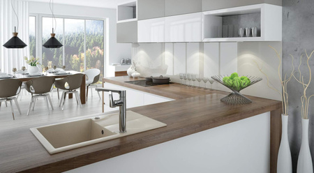 Zlewozmywak granitowy 1-komorowy z ociekaczem ZQN_5113 - Deante