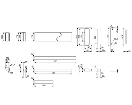 Akcesorium KITF6HOBD - Smeg