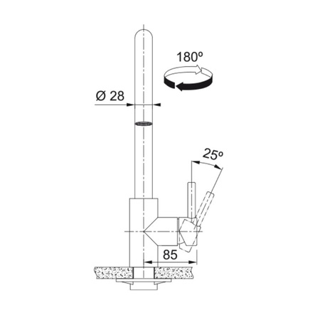 Bateria kuchenna z wyciąganą wylewką FRANKE Kubus pull-out spray - 115.0529.207