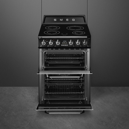 Kuchnia wolnost., 60cm, Victoria, czarny TR62IBL2 - Smeg