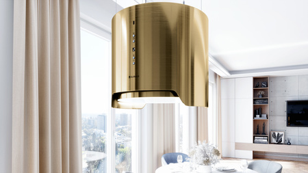 Okap kuchenny wyspowy GLOBALO ARENOFLOW 39.4 LIGHT GOLD