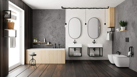 Bateria wannowa 4-otworowa z zestawem prysznicowym BQT_N14D - Deante