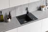 ICEBERG ZESTAW SAN ZLEWOZMYWAK ZHB1411A 1,0 MOC 590X500 ONYX + BATERIA CZARNY MAT ZZB1411ABB