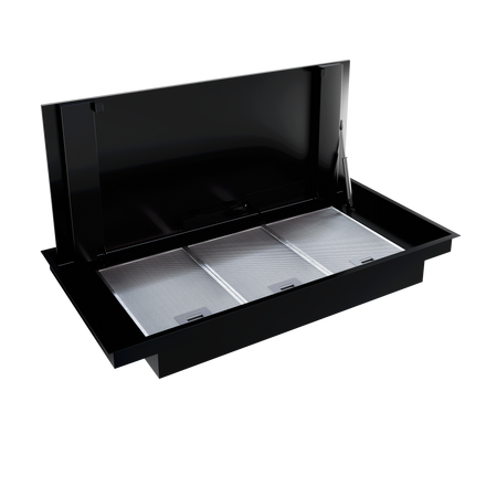 Okap sufitowy GLOBALO ZENARA 100.1 BLACK + turbina TZ 1.1