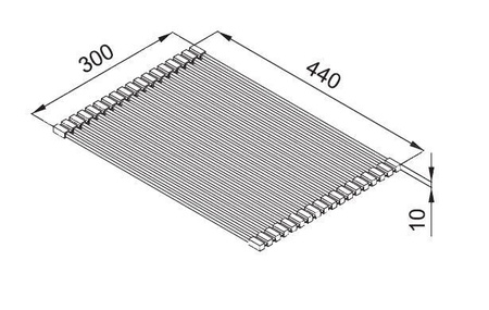 Rollmata BERG KUBRA WYMIAR 300X440mm BRKR3044