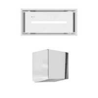 Okap kuchenny podszafkowy GLOBALO SAREDO 60.1 WHITE + turbina TZ 1.1