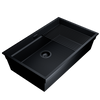 Zlew kuchenny GLOBALO MIRALIO 80.1 BLACK/BL MAT