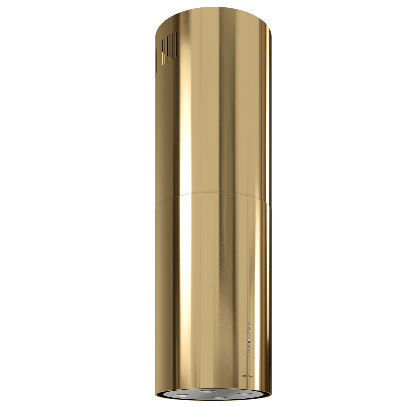 Okap kuchenny wyspowy GLOBALO CYLINDRO ISOLA 39.7 LIGHT GOLD