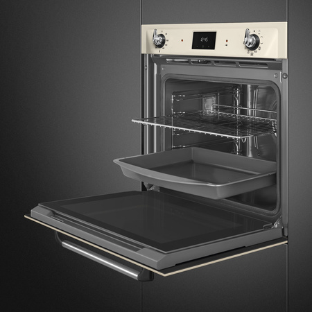 Piekarnik, 60 cm, Victoria, kremowy SOP6900TP - Smeg