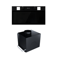 Okap kuchenny podszafkowy GLOBALO SPINEIRO 60.1 BLACK + turbina TW 2.1
