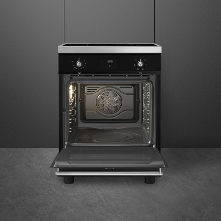 Kuchnia wolnostojąca czarna SMEG Classica C6IMBLT2