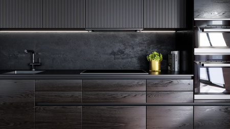 Okap kuchenny podszafkowy GLOBALO DESOLERO 90.2 BLACK