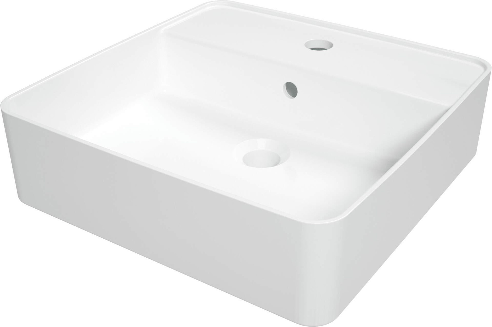 Umywalka ceramiczna nablatowa z miejscem na baterię CGS_6U4B - Deante