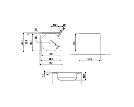 Zlewozmywak ze stali nierdzewnej LYP401 - Smeg