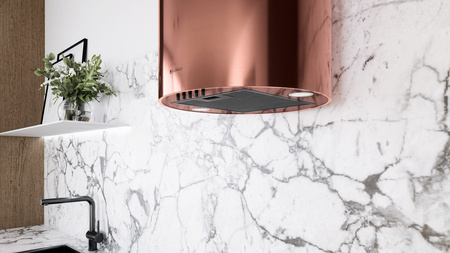 Okap kuchenny przyścienny GLOBALO LOBELIO 39.1 WINE COPPER