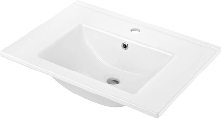Umywalka ceramiczna wpuszczana z miejscem na baterię - 60 cm CDI_6U6M - Deante