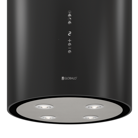 Okap kuchenny wyspowy GLOBALO CYLINDRO ISOLA 39.7 BLACK