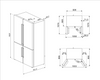 Lodówka chłodziarko zamrażarka Frenchdoor, biały FQ60BDE SMEG