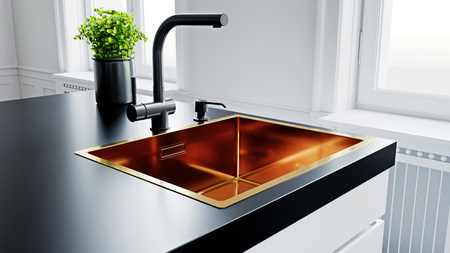 Zlew kuchenny GLOBALO RIWOLO 50.1 COPPER