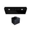 Okap kuchenny podszafkowy GLOBALO FLUXIME 90.1 BLACK + turbina TW 2.1