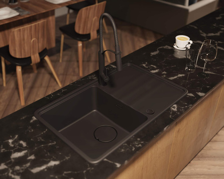 Zlewozmywak granitowy 1-komorowy z ociekaczem ZKM_N11A - Deante