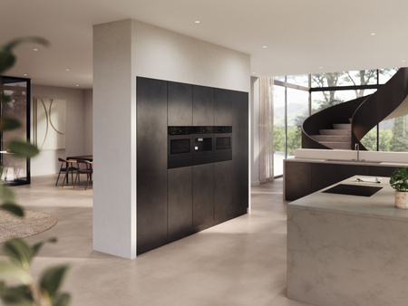 Bezuchwytowy kompaktowy piekarnik parowy DGC 7440 HCX Pro ObsidianBlack matowy - MIELE 12305520