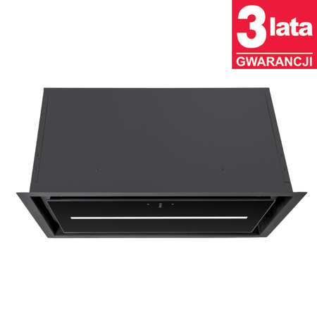 Okap kuchenny podszafkowy 74cm CIARKO JOCKER UNO czarny CDZ7406C