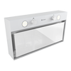 Okap kuchenny podszafkowy GLOBALO FLUXIME 60.1 WHITE + turbina TW 1.2