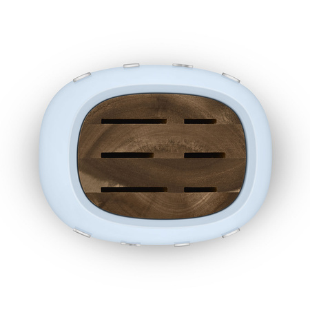 Blok z zestawem 6 noży z niemieckiej stali nierdzewnej KBSF02PB - Smeg