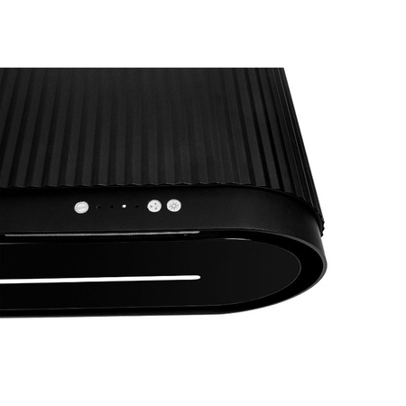 Okap kuchenny przyścienny CIARKO Design Mono Black/Black  60cm czarny matowy - CDP6003B/B