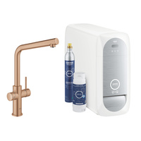 Bateria kuchenna GROHE Blue Home Brushed Warm Sunset woda gazowana - 31454DL1