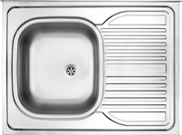 Zlewozmywak stalowy 1-komorowy z ociekaczem po prawej stronie - nakładany ZM6_011P - Deante