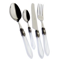 Bugatti OXFORD Biały zestaw obiadowy 24 cz. w opakowaniu OXB1M-S3250