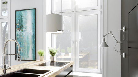 Okap kuchenny wyspowy GLOBALO ARENOFLOW 39.4 WHITE