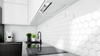 Okap kuchenny podszafkowy GLOBALO FLOWERI 60.2 WHITE